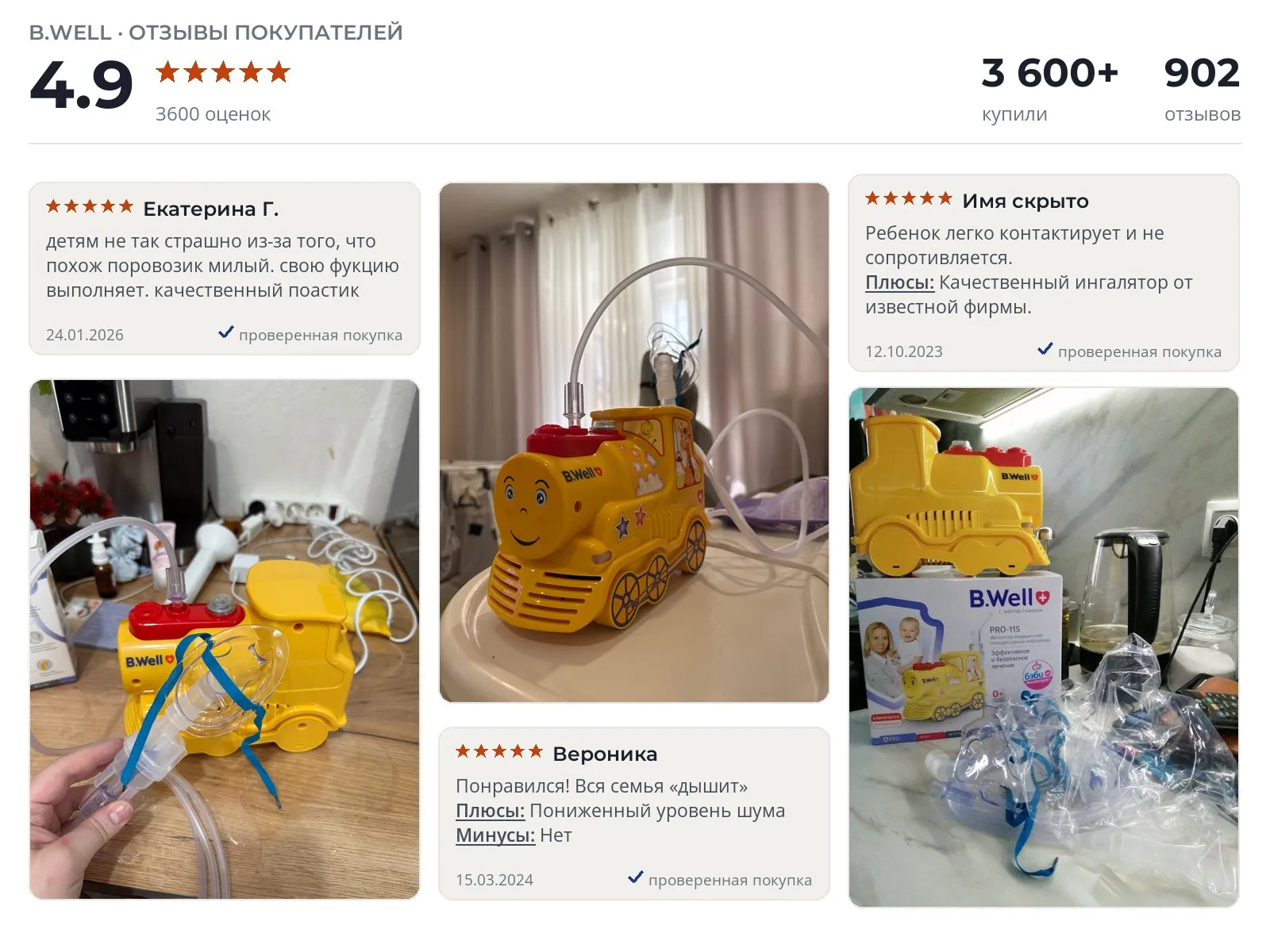 Отзывы и фотографии покупателей на B.Well PRO-115. Источник Яндекс.Маркет Небулайзер B.Well PRO-115 - реальные фото и отзывы покупателей