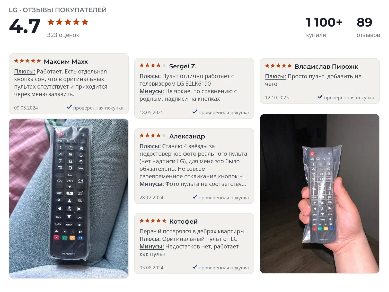 Отзывы и фотографии покупателей на HLG425. Источник Яндекс.Маркет Пульт для телевизора HLG425 - реальные фото и отзывы покупателей