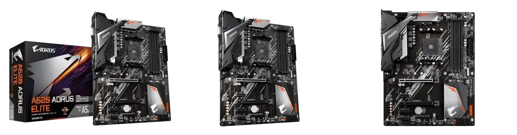 Материнская плата Gigabyte A520 AORUS ELITE (AM4, ATX) Материнская плата Gigabyte A520 AORUS ELITE (AM4, ATX)