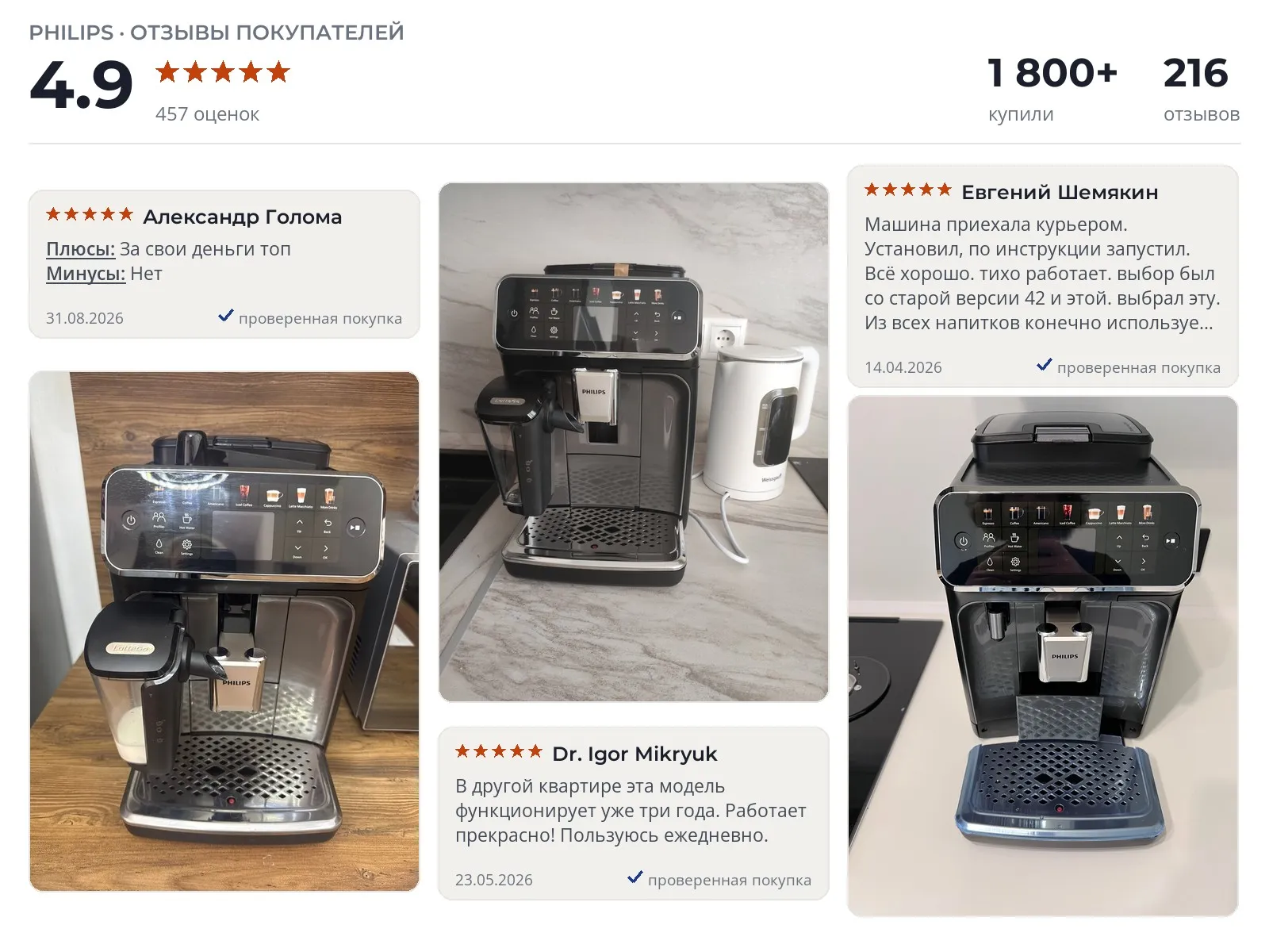 Отзывы и фотографии покупателей на Philips EP4449/70. Источник Яндекс.Маркет Автоматическая кофемашина Philips EP4449/70 - реальные фото и отзывы покупателей