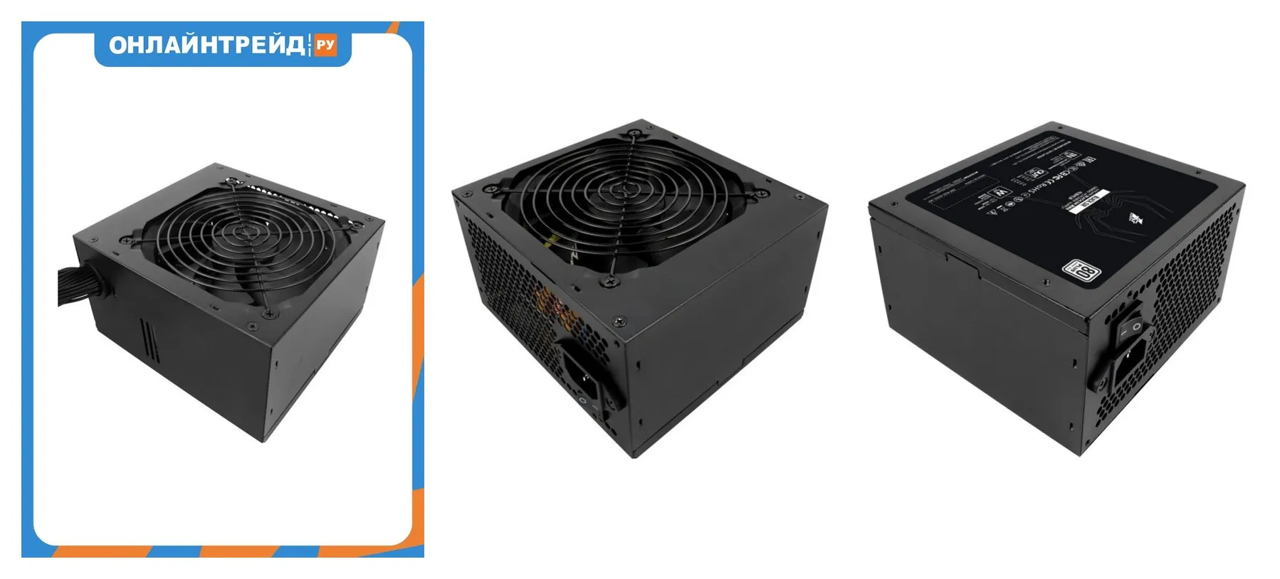 Блок питания 1STPLAYER BLACK.SIR, 600W, 80+ Standart (SR-600W)