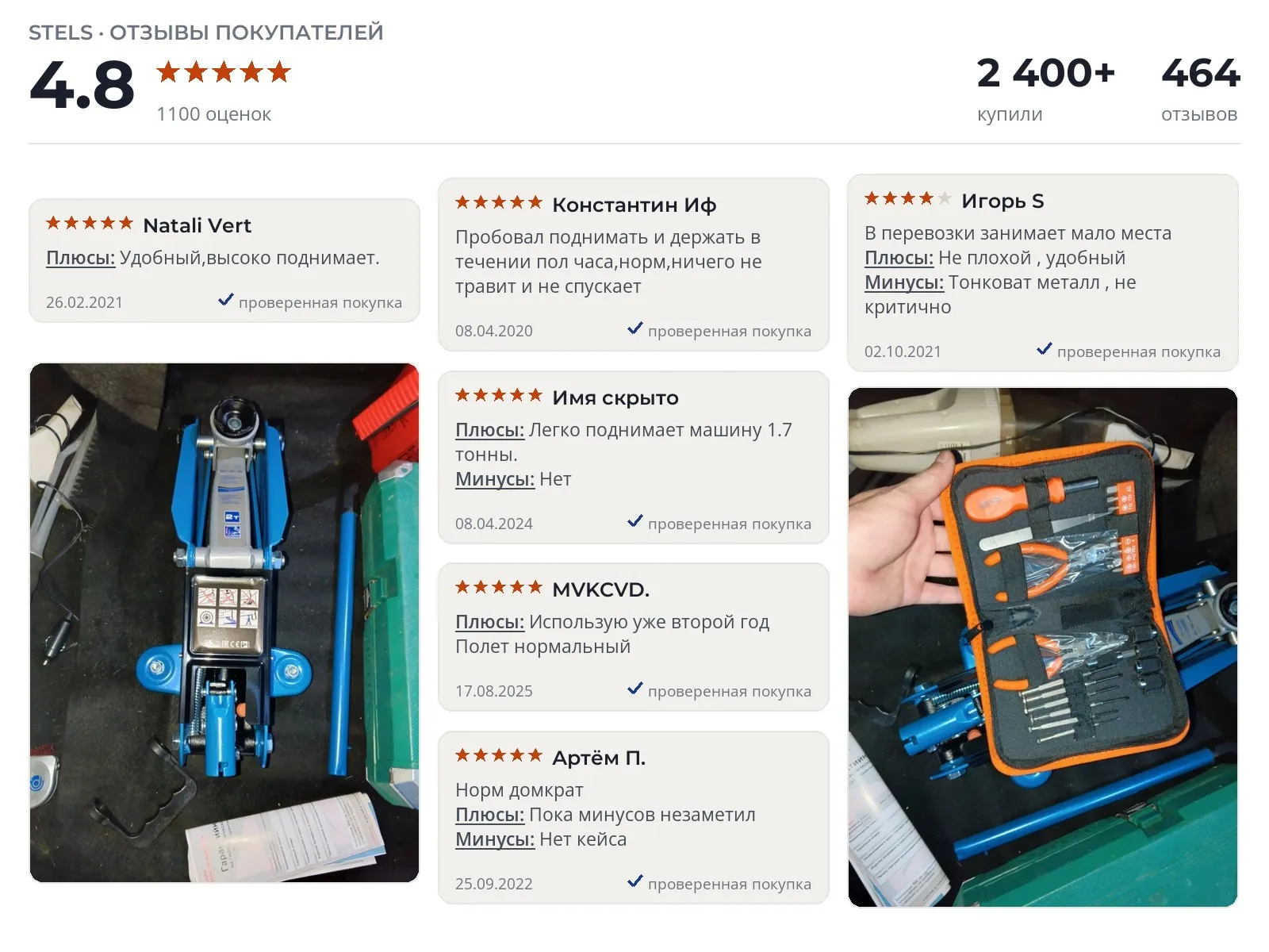 Отзывы и фотографии покупателей на Stels 51127. Источник Яндекс.Маркет Подкатной домкрат Stels 51127 - реальные фото и отзывы покупателей