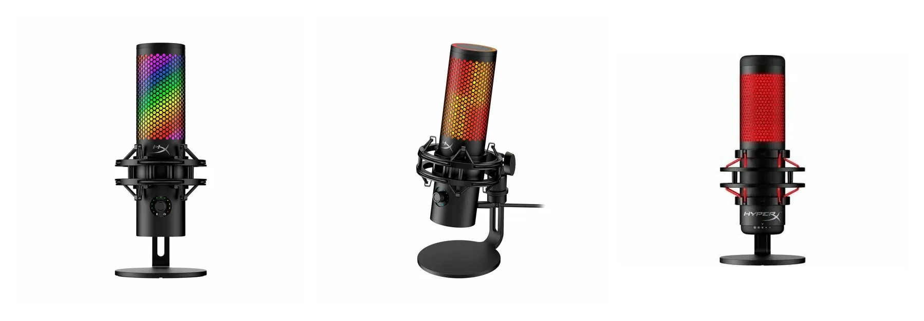 Микрофон HyperX QuadCast 2S RGB, USB, для стрима, с подсветкой, чёрный Микрофон HyperX QuadCast 2S RGB, USB, для стрима, с подсветкой, чёрный