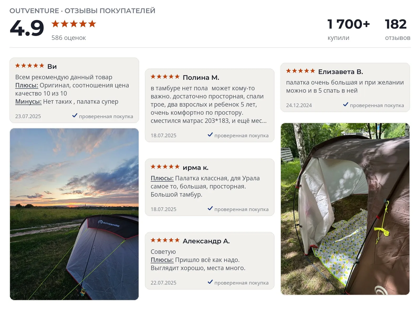 Отзывы и фотографии покупателей на Outventure Ottawa 4. Источник Яндекс.Маркет Палатка Outventure Ottawa 4 - реальные фото и отзывы покупателей