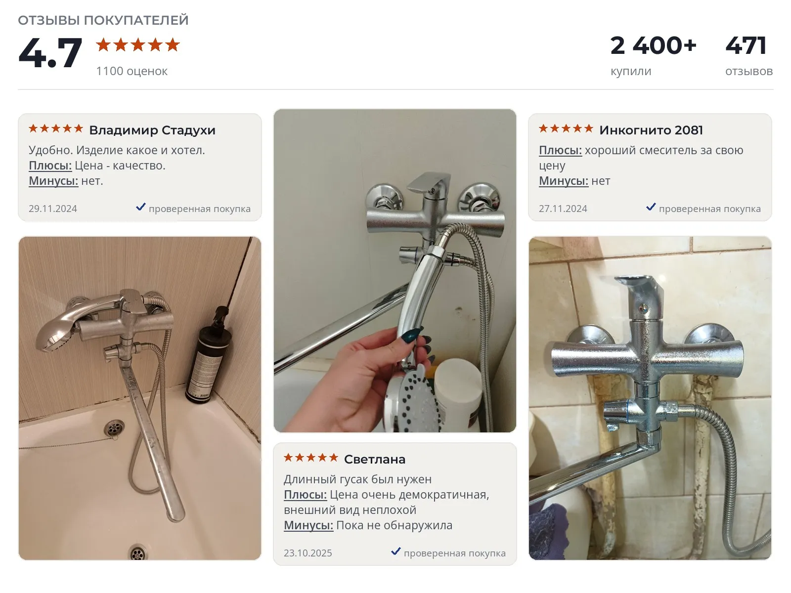 Отзывы и фотографии покупателей на Ricardo R6030-1. Источник Яндекс.Маркет Смеситель для ванны Ricardo R6030-1 - реальные фото и отзывы покупателей