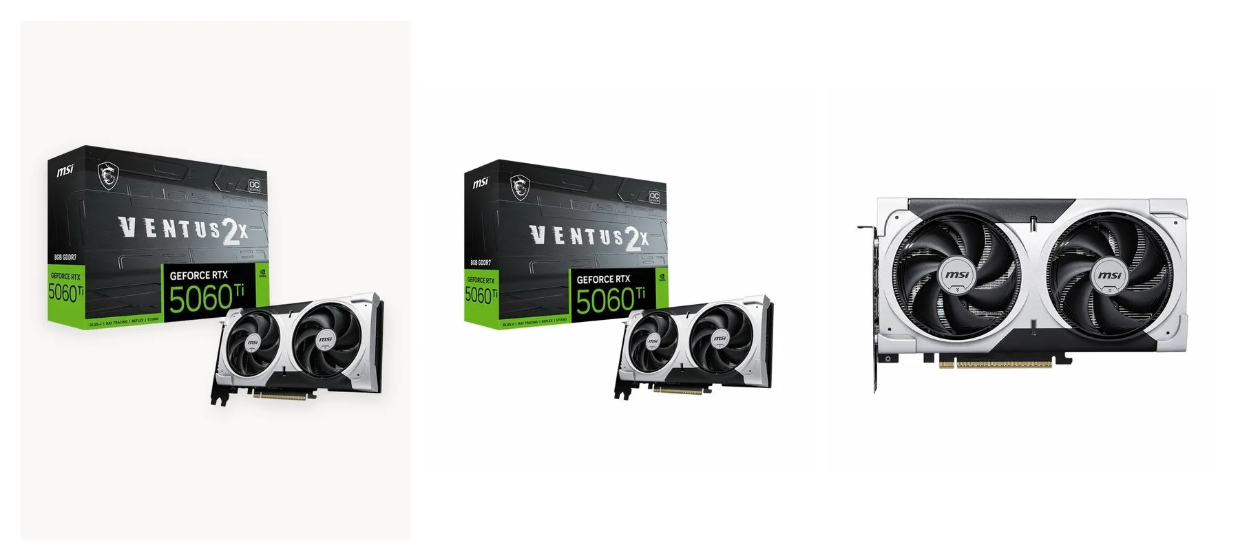 Видеокарта MSI RTX5060Ti VENTUS 2X OC PLUS 8GB GDDR7 128bit 3xDP HDMI 2FAN RTL Видеокарта MSI RTX5060Ti VENTUS 2X OC PLUS 8GB GDDR7 128bit 3xDP HDMI 2FAN RTL