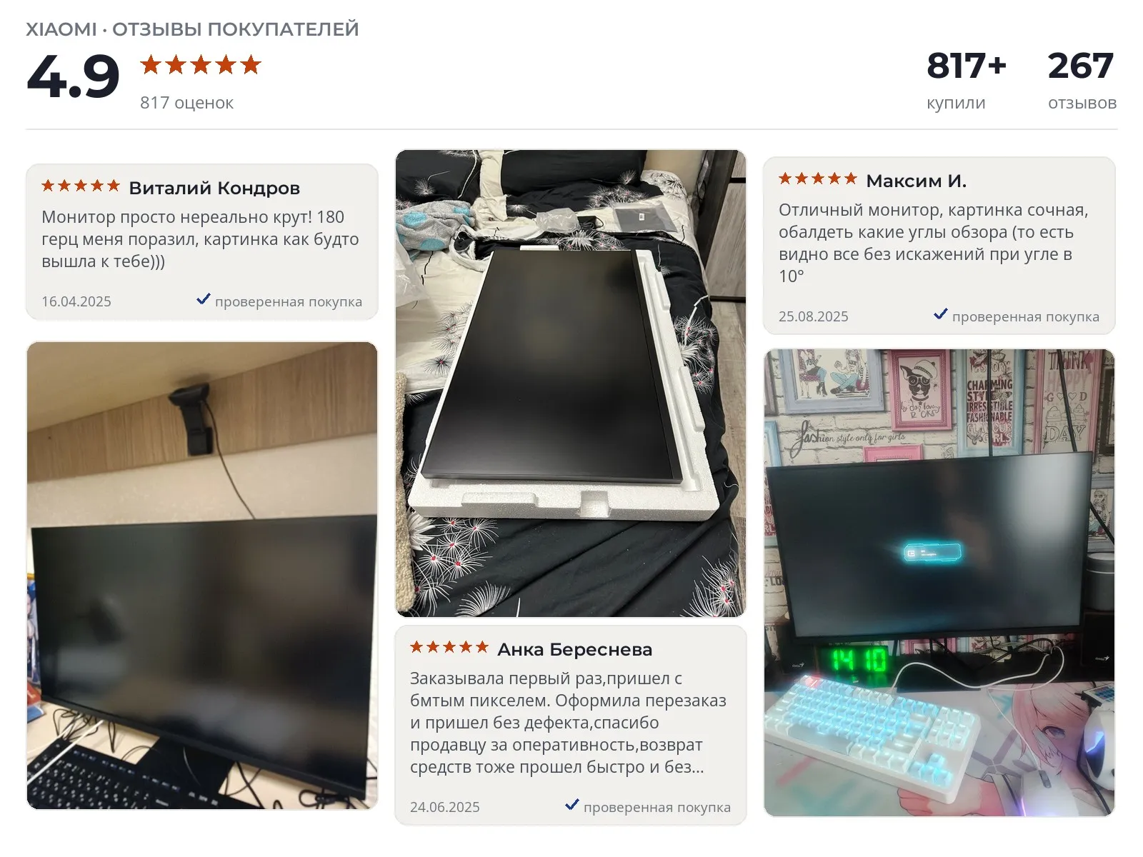Отзывы и фотографии покупателей на Xiaomi G27Q P27QCB-RG. Источник Яндекс.Маркет Монитор Xiaomi G27Q P27QCB-RG - реальные фото и отзывы покупателей