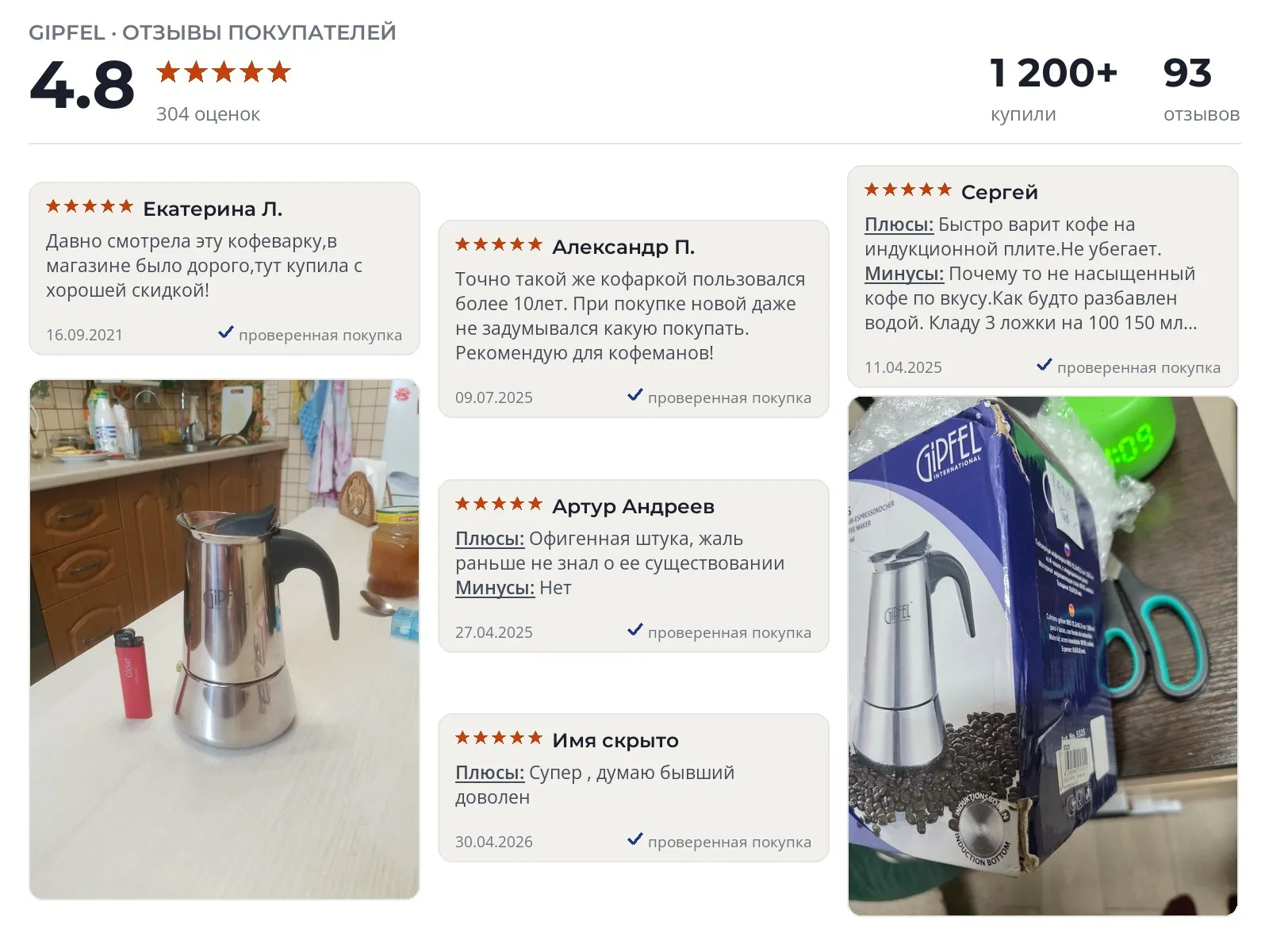 Отзывы и фотографии покупателей на Gipfel Iris 5325. Источник Яндекс.Маркет Гейзерная кофеварка Gipfel Iris 5325 - реальные фото и отзывы покупателей