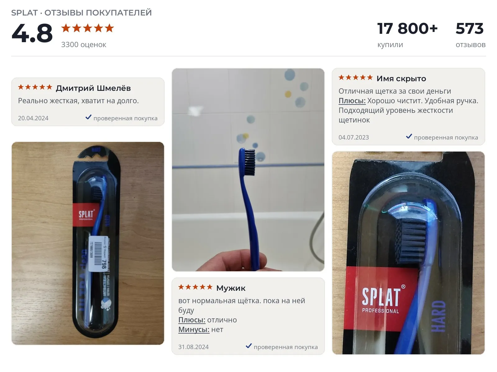 Отзывы и фотографии покупателей на Splat Ultra Clean. Источник Яндекс.Маркет Зубная щетка Splat Ultra Clean - реальные фото и отзывы покупателей
