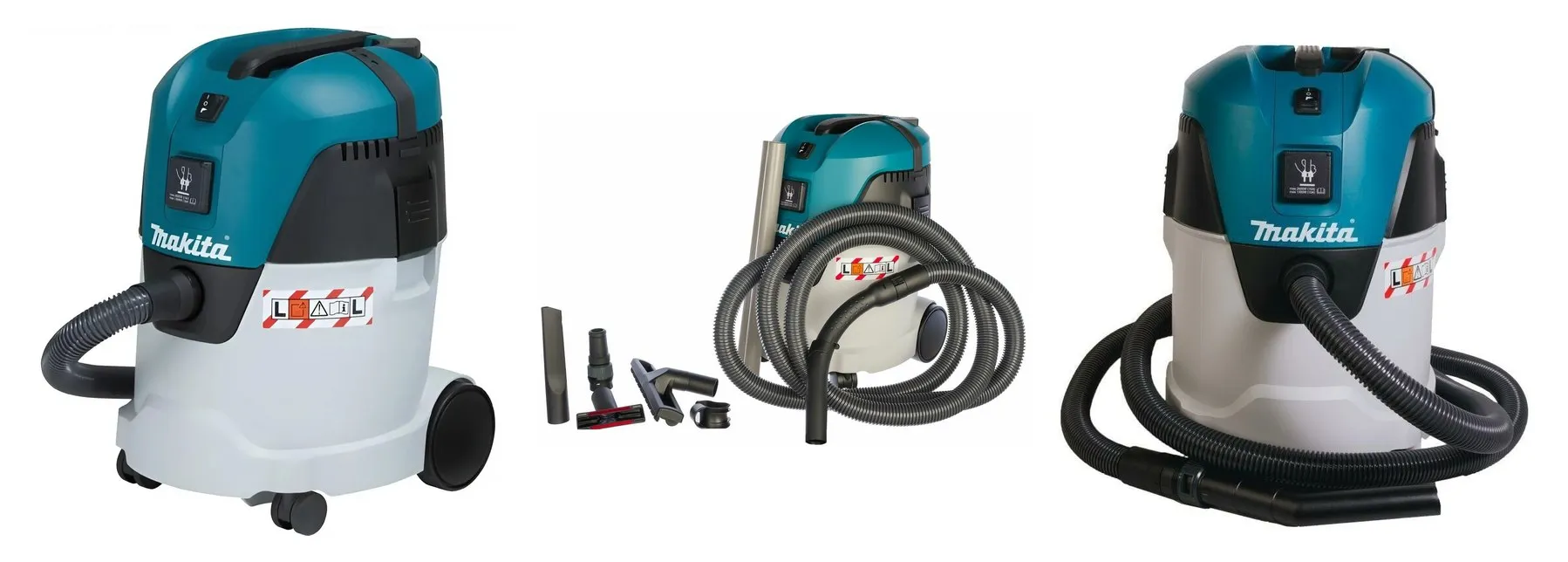 Пылесос Makita VC2512L, профессиональный, для сухой/влажной уборки, с розеткой, 1000Вт, 25л Пылесос Makita VC2512L, профессиональный, для сухой/влажной уборки, с розеткой, 1000Вт, 25л