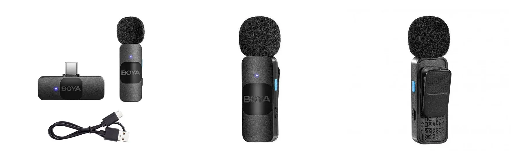 Беспроводная система Boya BY-V10, 2.4 ГГц, TX+RX, USB-C, для интервью