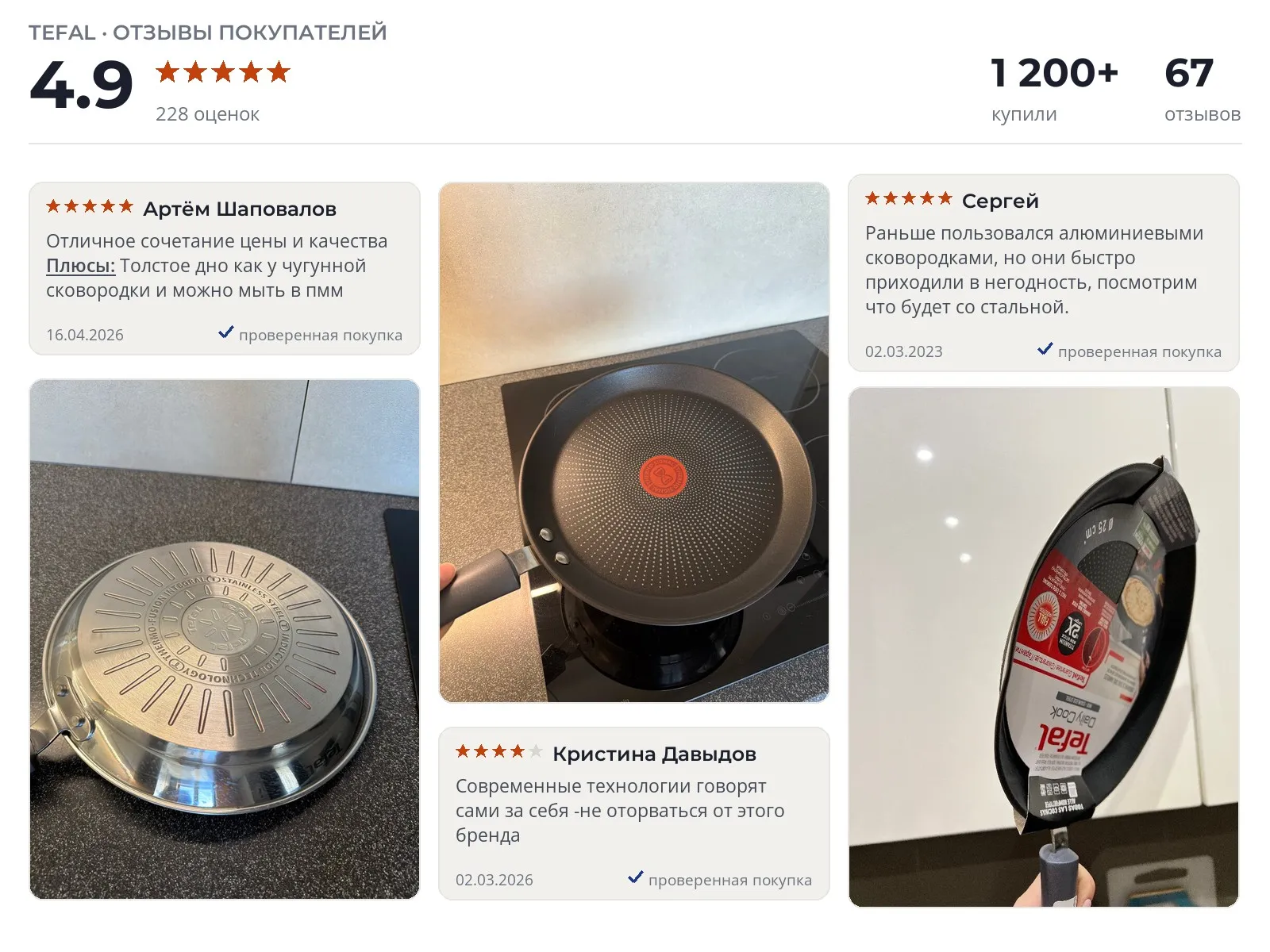 Отзывы и фотографии покупателей на Tefal Daily Cook. Источник Яндекс.Маркет Блинная сковорода Tefal Daily Cook - реальные фото и отзывы покупателей