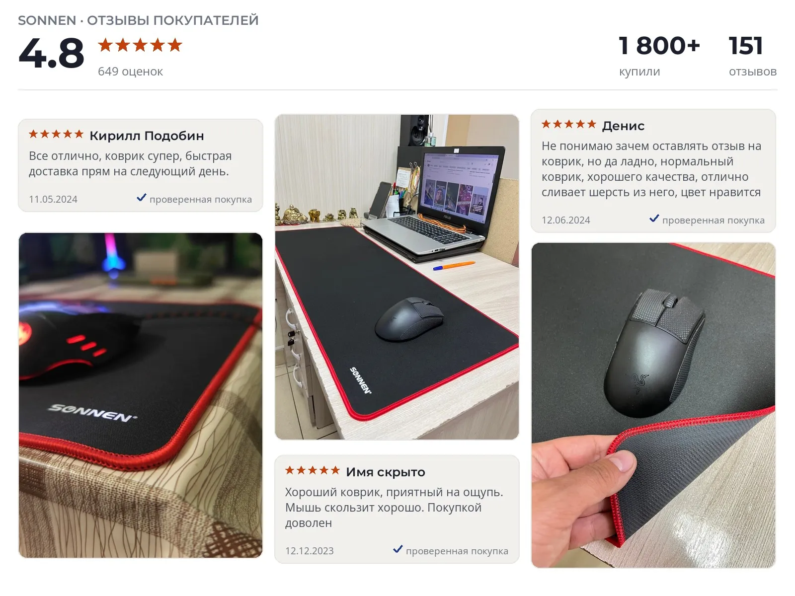 Отзывы и фотографии покупателей на Sonnen Black Titan. Источник Яндекс.Маркет Игровой коврик Sonnen Black Titan - реальные фото и отзывы покупателей