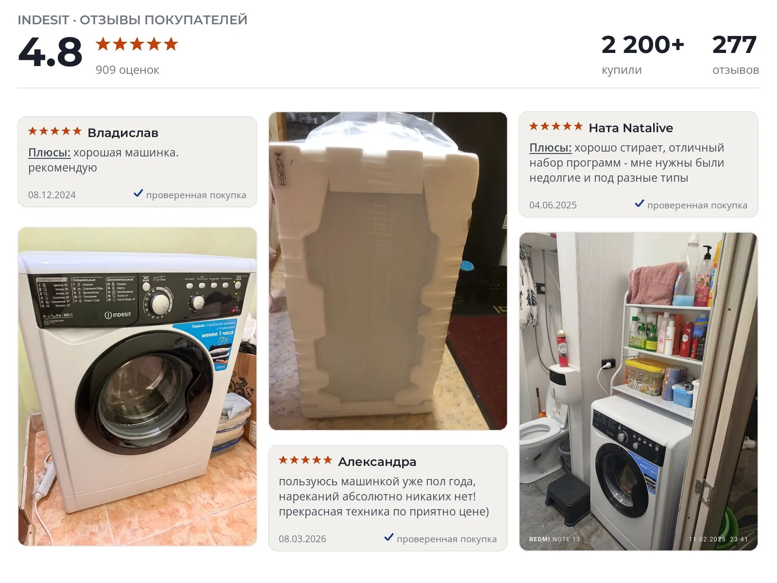 Стиральная машина Indesit EWSB 5085 - реальные фото и отзывы покупателей