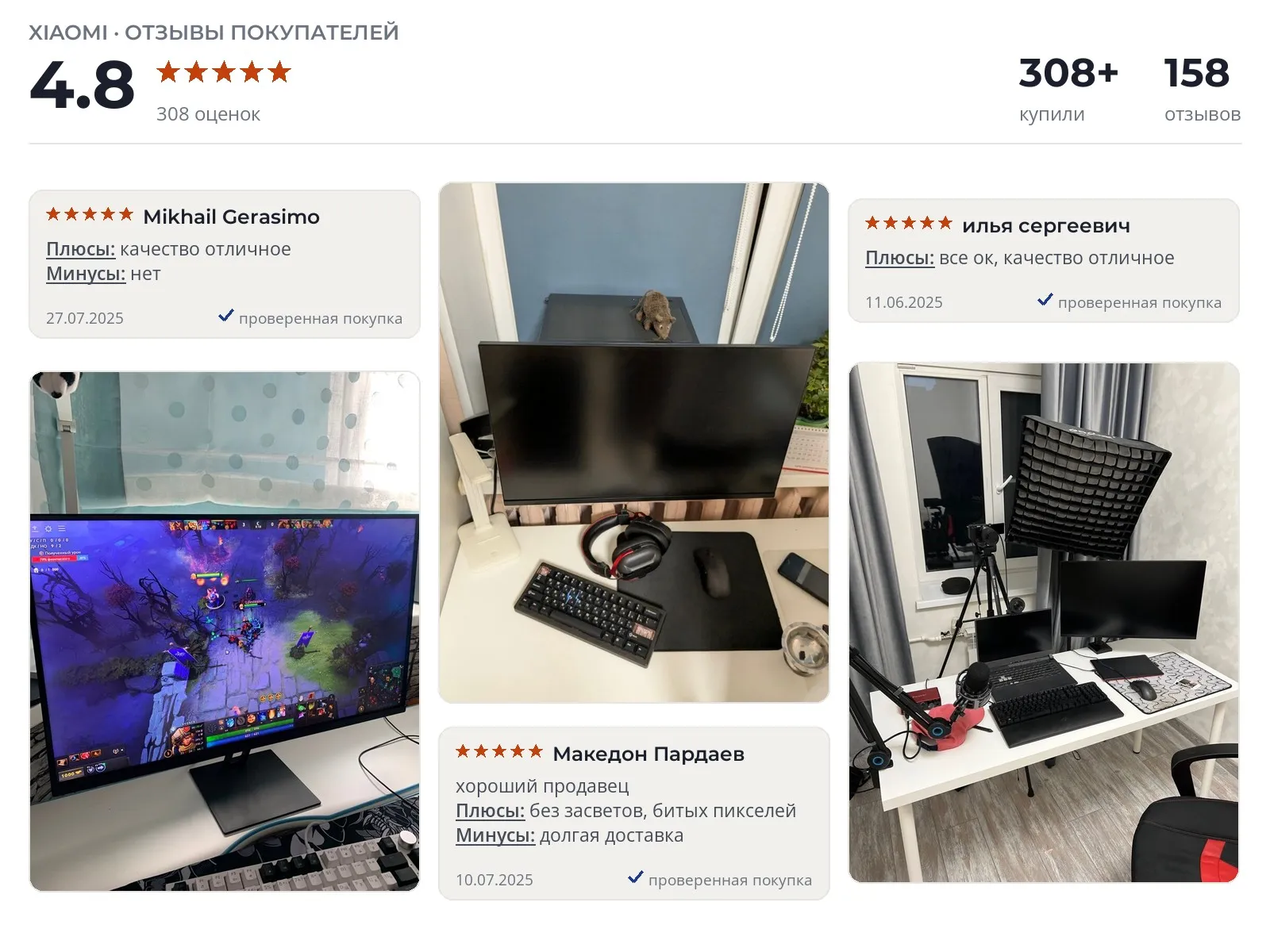 Отзывы и фотографии покупателей на Xiaomi X27GQ. Источник Яндекс.Маркет Монитор Xiaomi X27GQ - реальные фото и отзывы покупателей