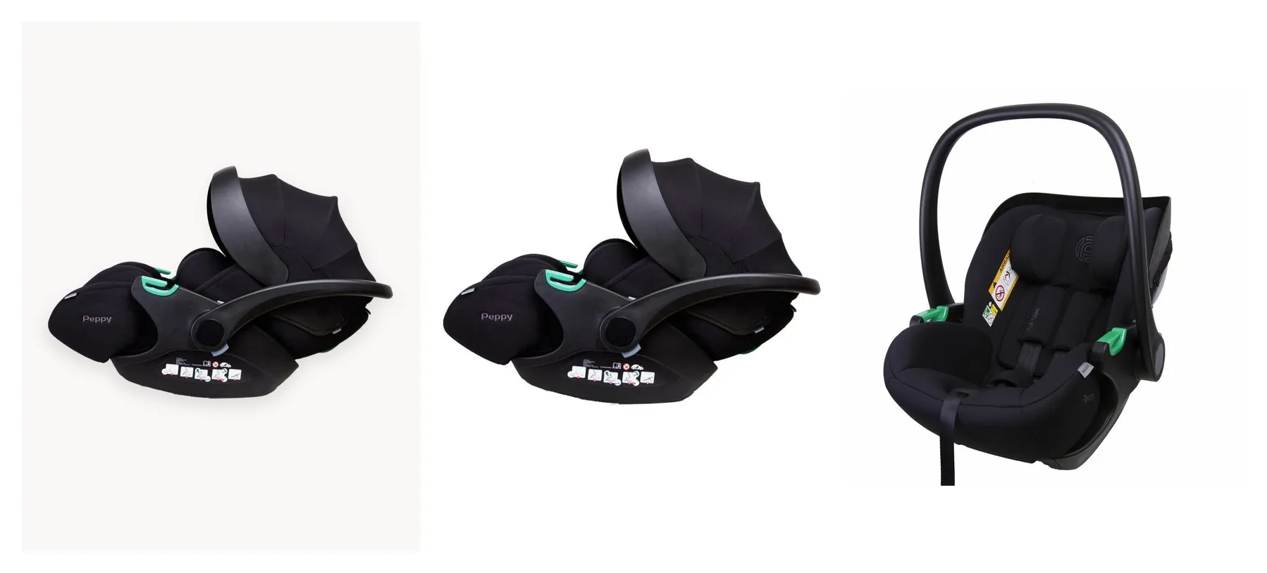 Peppy Verona i-Size, автолюлька до 1 года гр.0 (0-13 кг), цвет Black Peppy Verona i-Size, автолюлька до 1 года гр.0 (0-13 кг), цвет Black