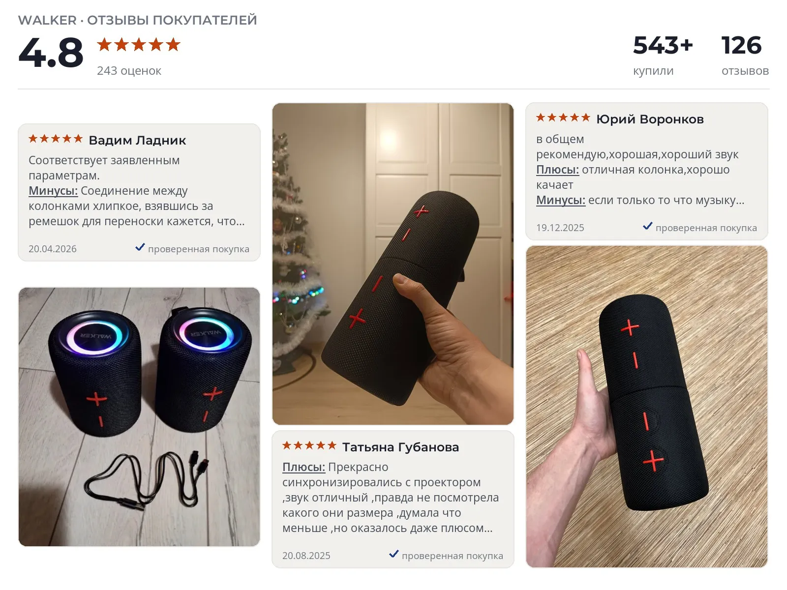 Колонка Walker WSP-715 - реальные фото и отзывы покупателей