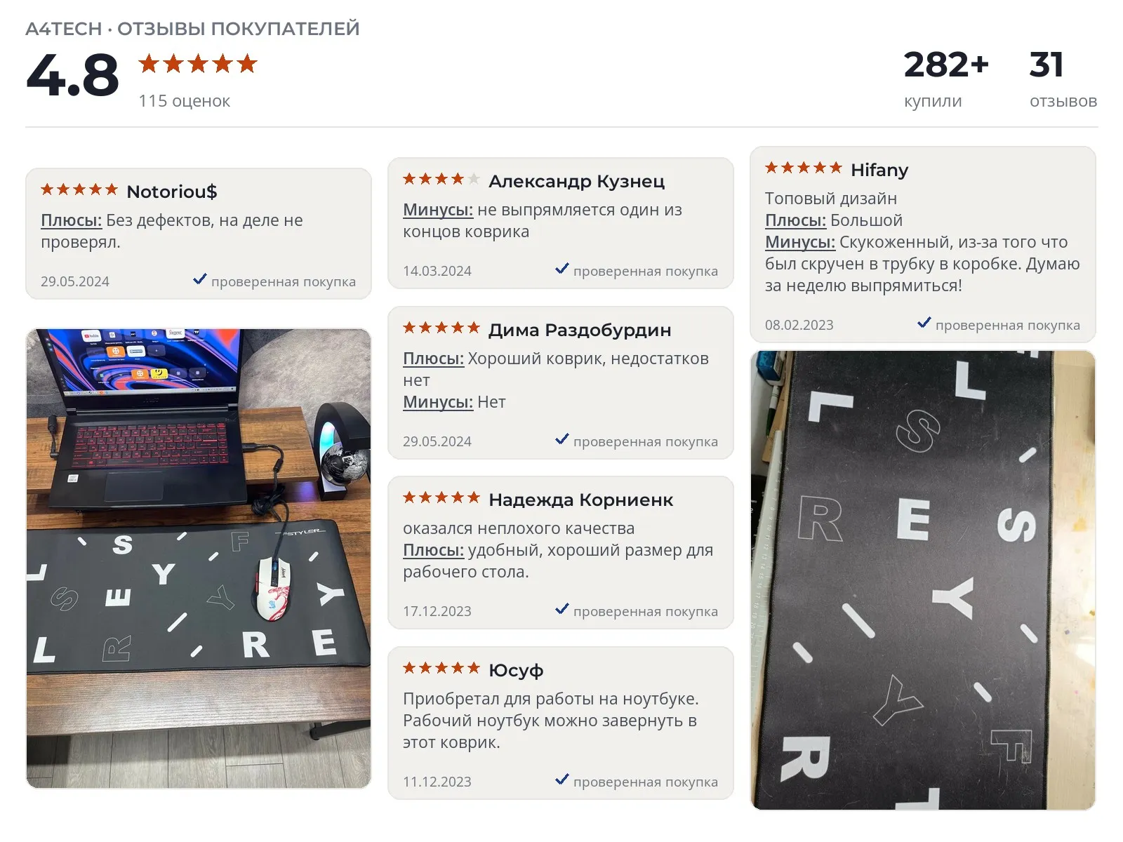 Отзывы и фотографии покупателей на A4Tech FStyler FP75. Источник Яндекс.Маркет Игровой коврик A4Tech FStyler FP75 - реальные фото и отзывы покупателей