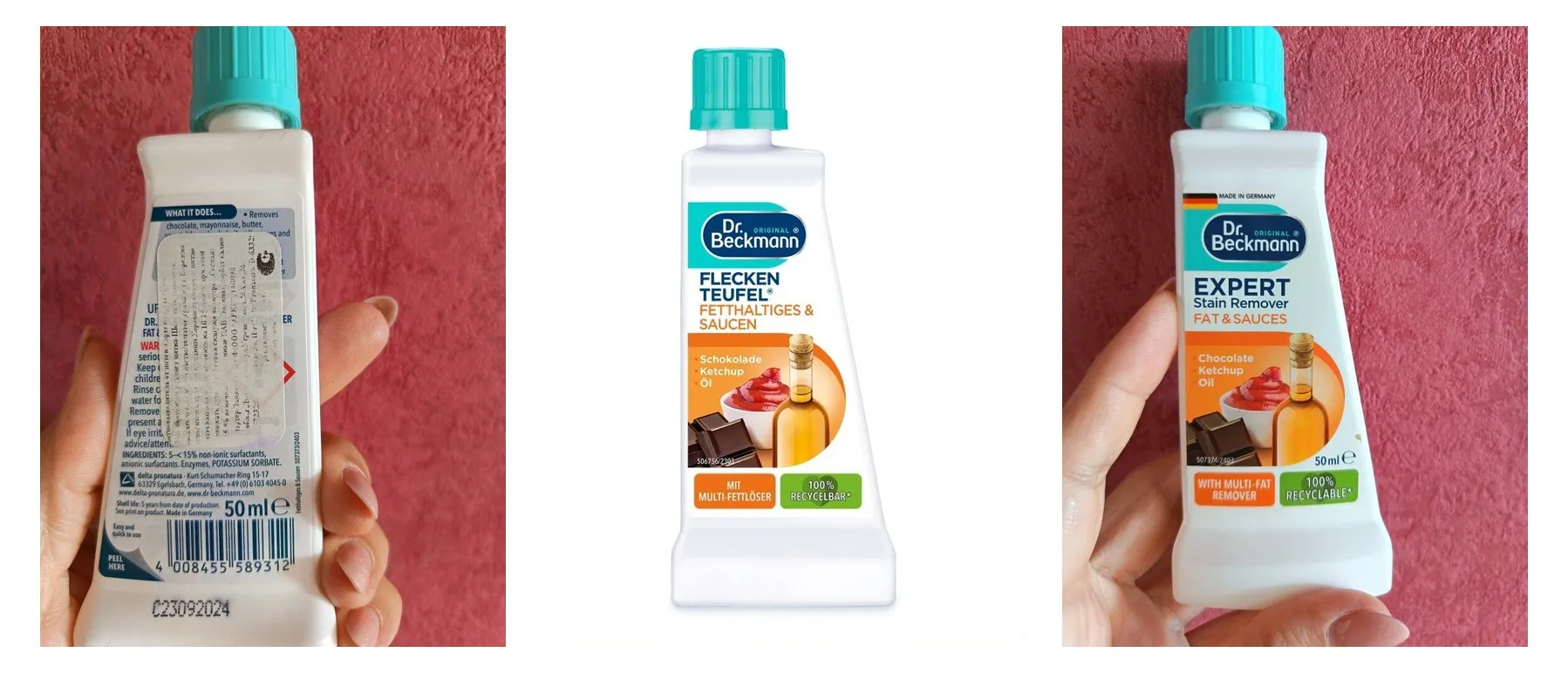 Пятновыводитель Dr.beckmann Dr. Beckmann (Доктор Бекманн) Эксперт Жиры и Соусы, 50 мл