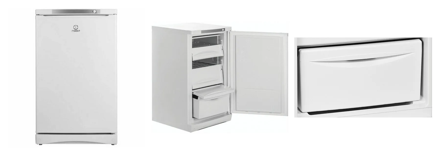 Морозильник Indesit SFR 100 B 142 л, статическая система охлаждения, белый