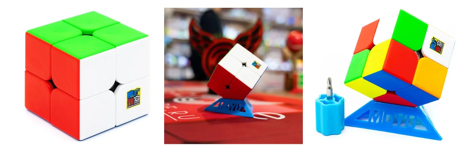 Скоростной магнитный кубик Рубика MoYu 2x2x2 MeiLong Magnetic Цветной пластик