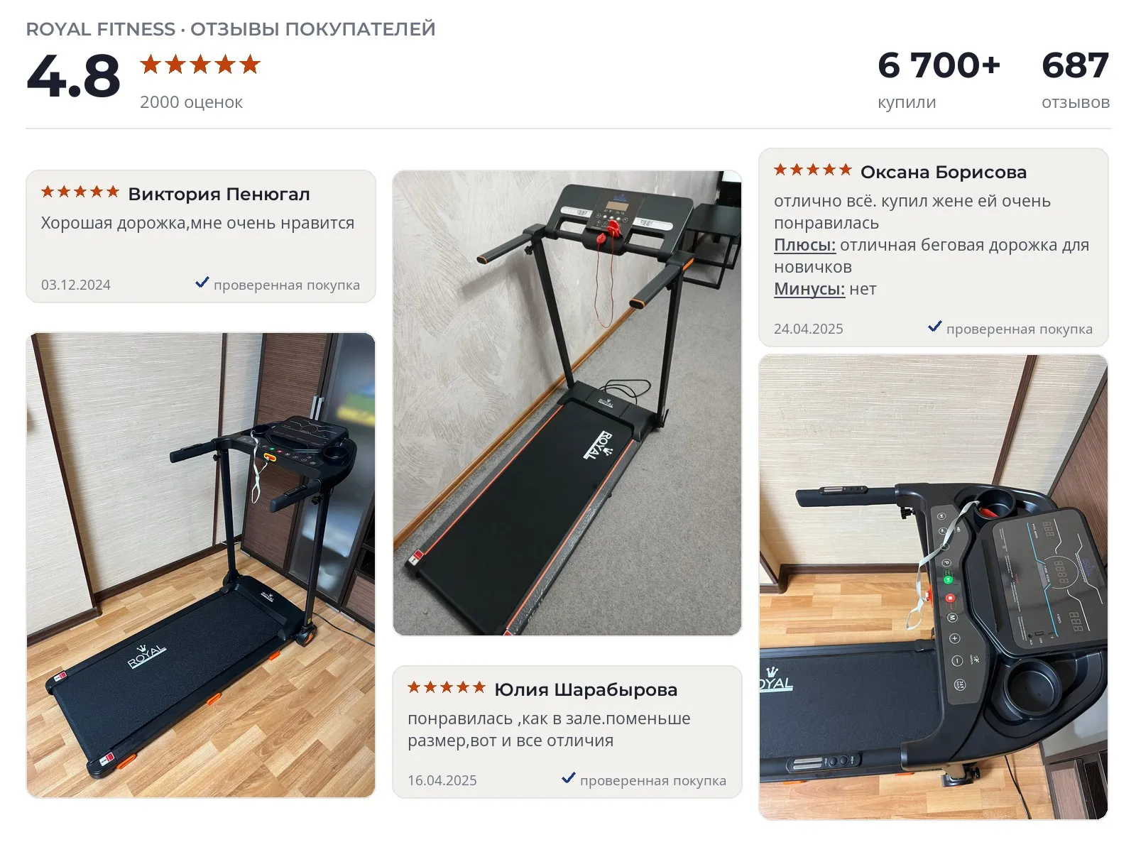 Отзывы и фотографии покупателей на Royal Fitness RF-11. Источник Яндекс.Маркет Беговая дорожка Royal Fitness RF-11 - реальные фото и отзывы покупателей