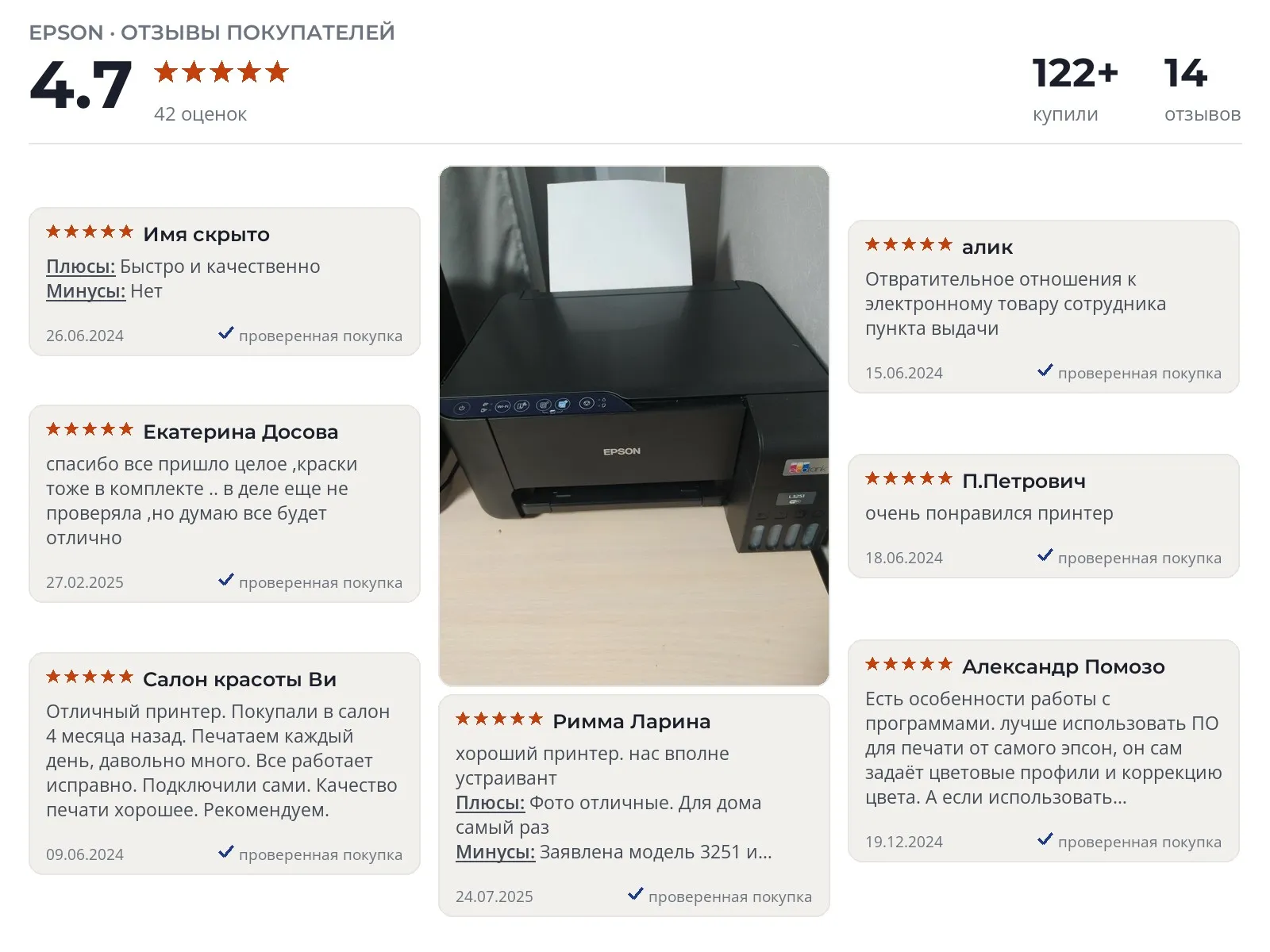 Отзывы и фотографии покупателей на Epson L3251. Источник Яндекс.Маркет Принтер Epson L3251 - реальные фото и отзывы покупателей