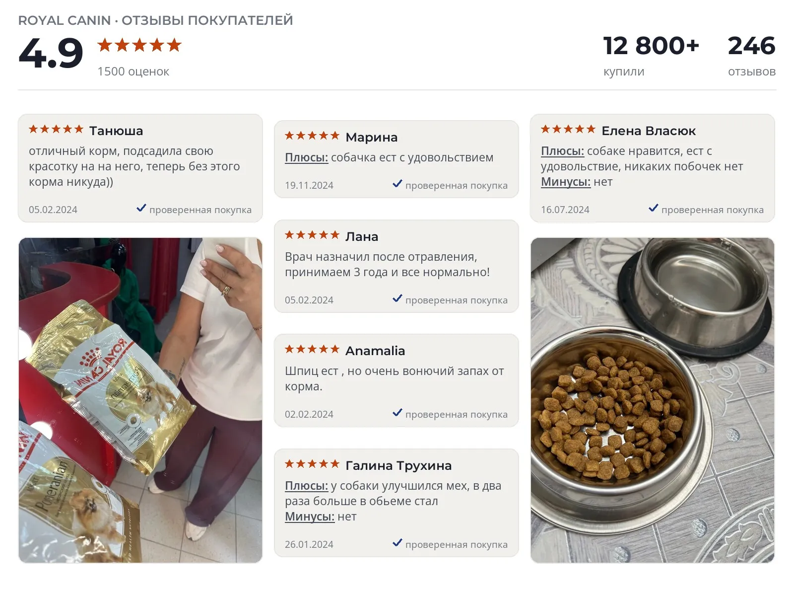 Отзывы и фотографии покупателей на Royal Canin Pomeranian Adult. Источник Яндекс.Маркет Сухой корм для собак Royal Canin Pomeranian Adult - реальные фото и отзывы покупателей