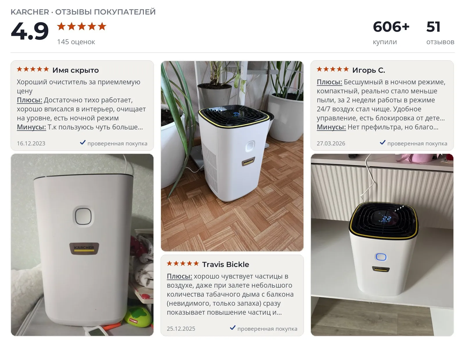 Очиститель воздуха Karcher AF 20 - реальные фото и отзывы покупателей