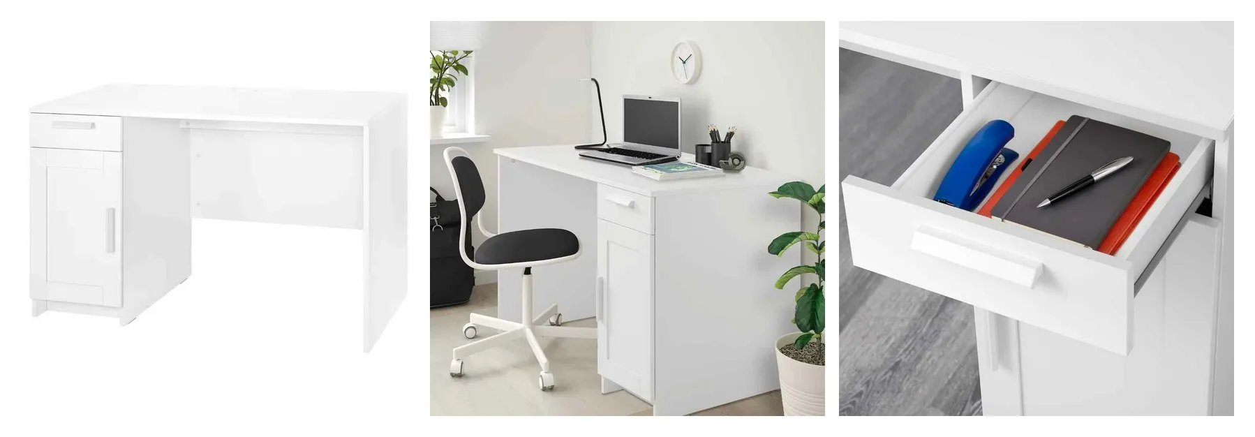 Письменный стол, белый, 120x65 см. Икеа Бримнэс, Ikea Brimnes Письменный стол, белый, 120x65 см. Икеа Бримнэс, Ikea Brimnes