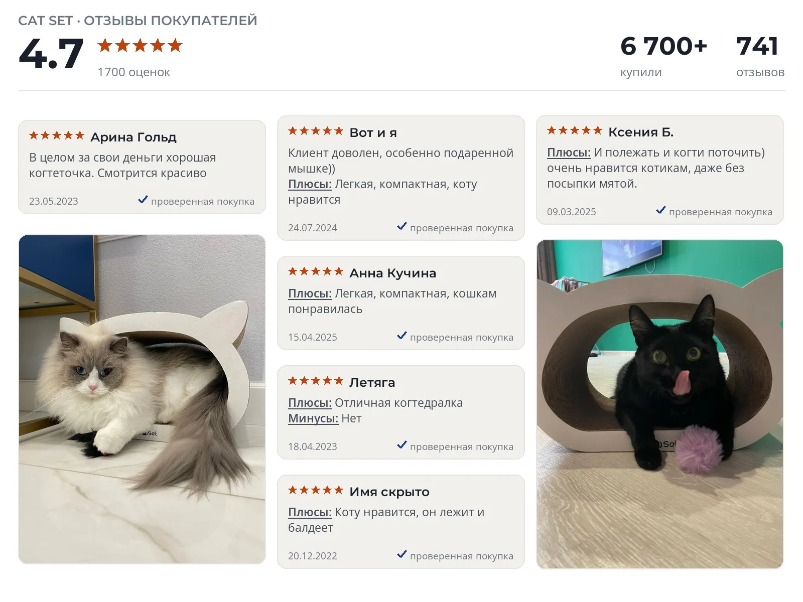 Отзывы и фотографии покупателей на Cat Set Коти. Источник Яндекс.Маркет Когтеточка Cat Set Коти - реальные фото и отзывы покупателей