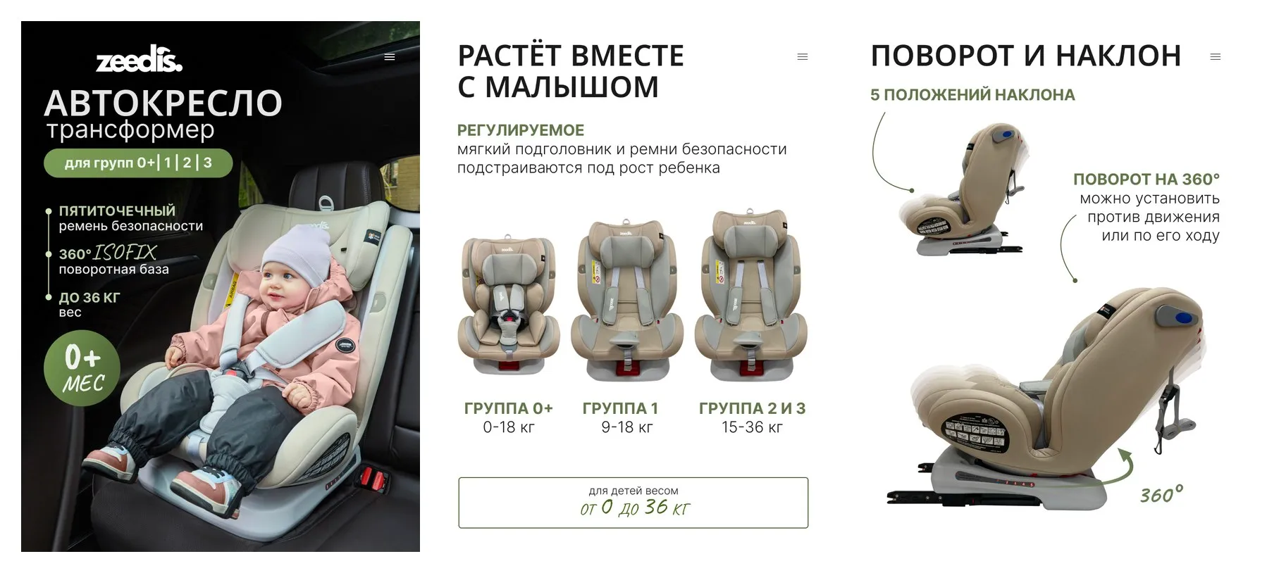 Детское автокресло Armo группа 0+-1-2-3 (0-36кг) Детское автокресло Armo группа 0+-1-2-3 (0-36кг)