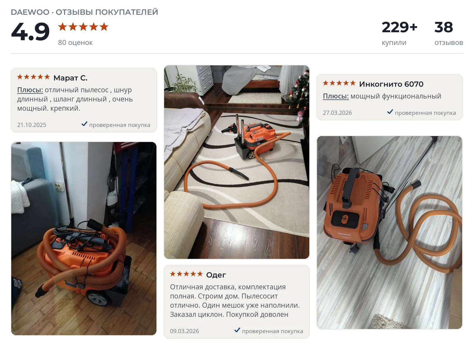Отзывы и фотографии покупателей на Daewoo DAVC 2000 HOME. Источник Яндекс.Маркет Строительный пылесос Daewoo DAVC 2000 HOME - реальные фото и отзывы покупателей